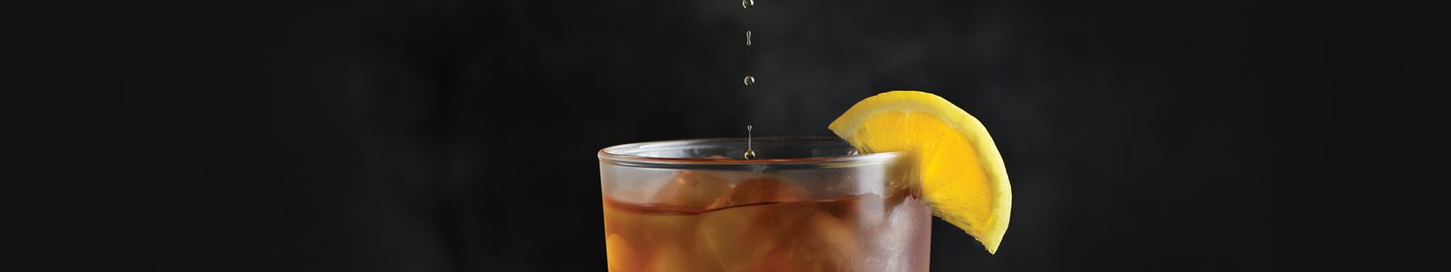 monkfruit dripped into iced tea